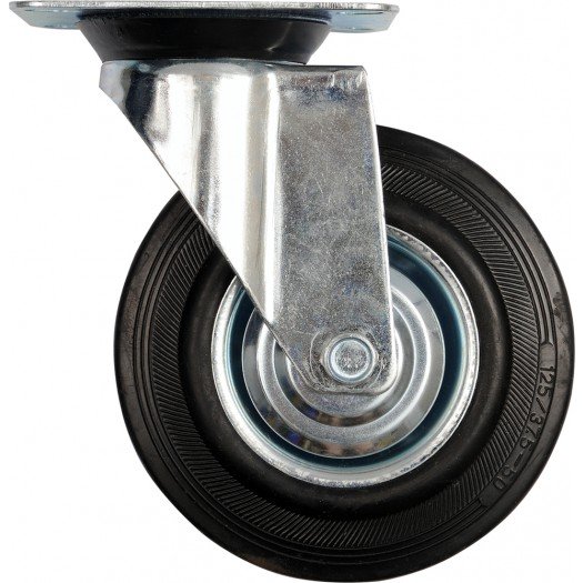 Vorel Kółko skrętne z czarną gumą 160mm 87315