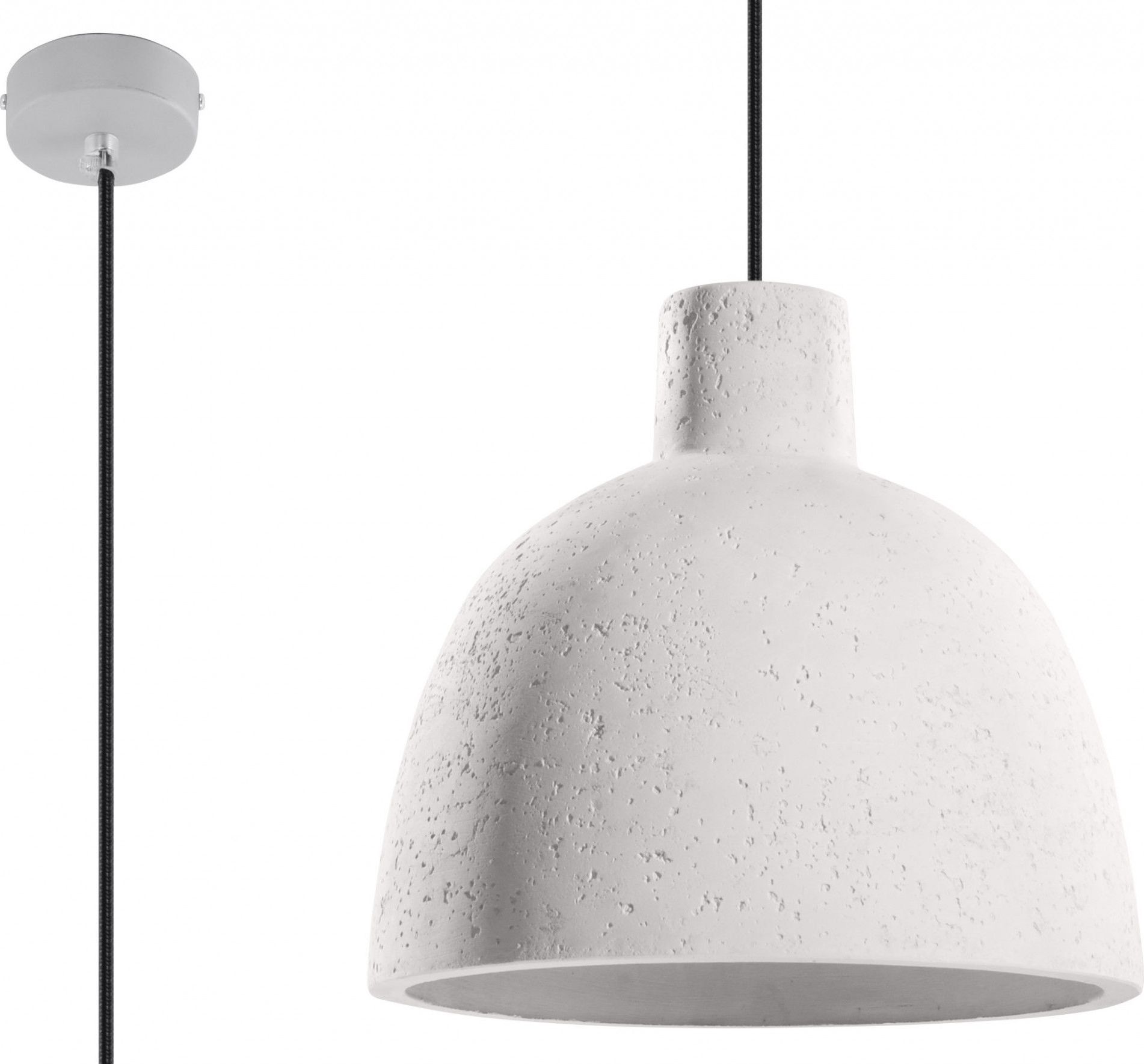 Lampa wisząca Lumes Industrialna lampa wisząca betonowa E832-Damasi