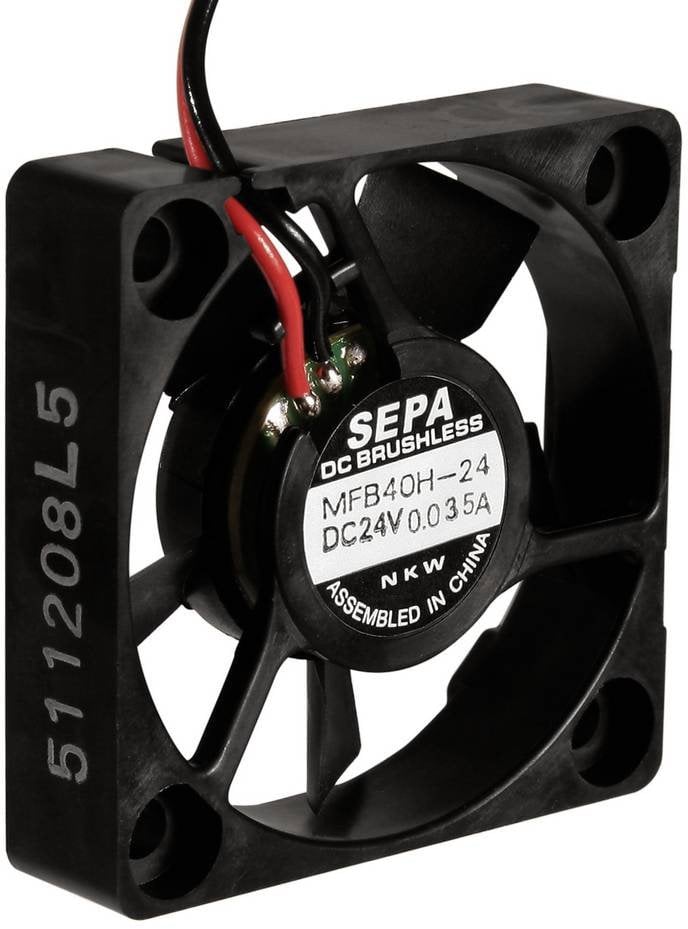 SEPA MFB40H12 Aksial ventilator 12 V/DC 185 l/min (L x B x H) 40 x 40 x 10 mm