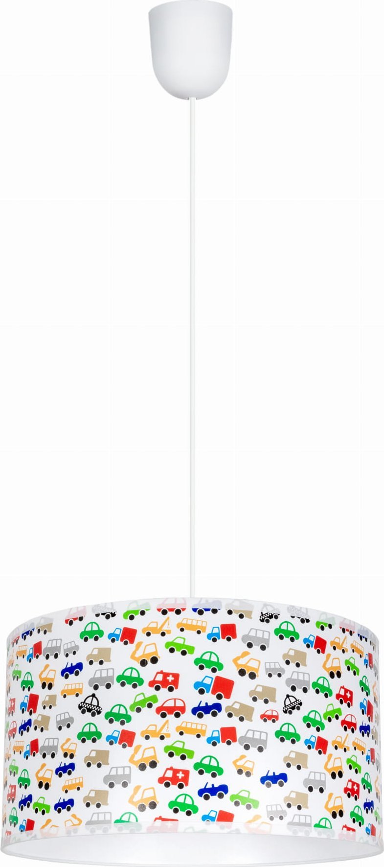 Lampa wisząca Solar Zwis drukowany autka + denko