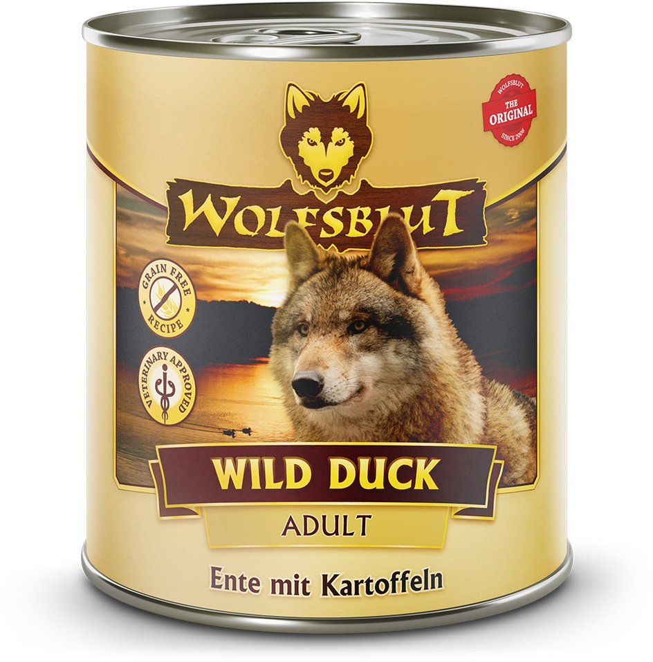 Wolfsblut Dog Wild Duck - kaczka i ziemniaki puszka 800g