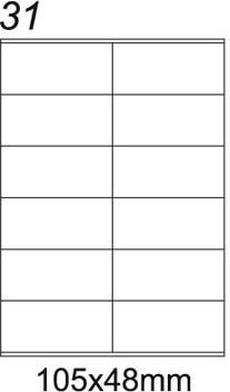 Emerson Etykieta 105x48 (eta4105x048w)
