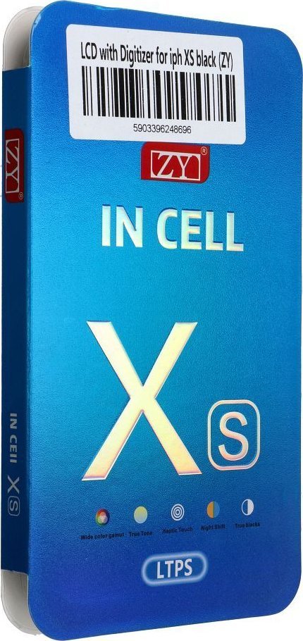 OEM Wyświetlacz do iPhone Xs z ekranem dotykowym czarnym (ZY-LTPS)