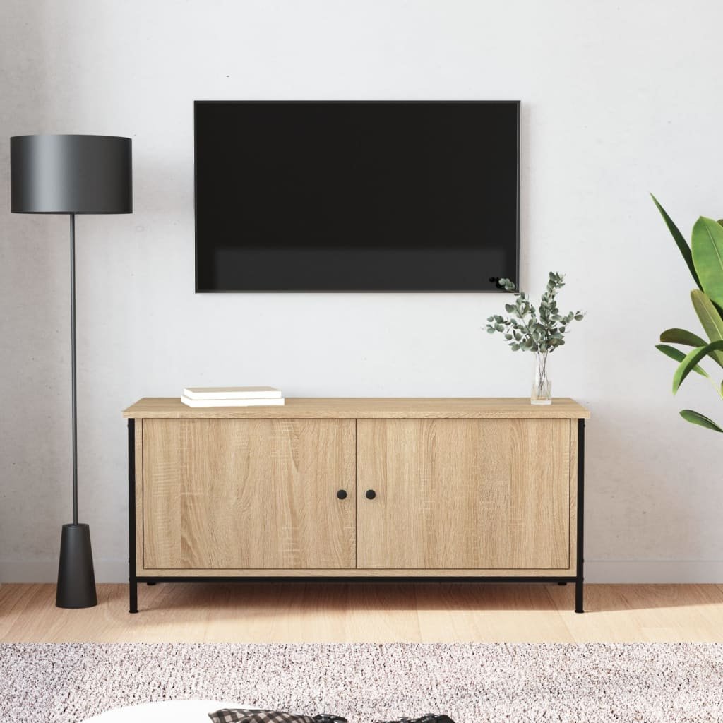 vidaXL Szafka pod TV, dąb sonoma, 102x35x45 cm