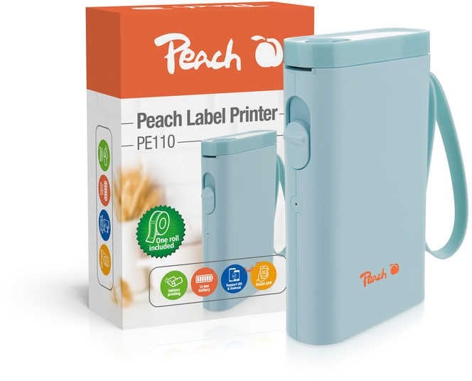 Peach Label Printer PE110 blau
