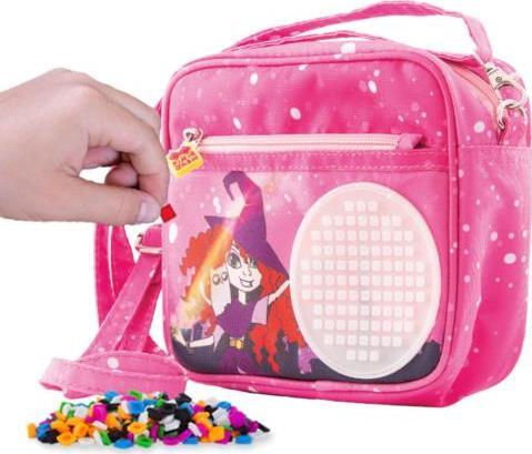 PIXIE Mała Torba na Ramię PIXIE CREW, Różowa, Biały Panel