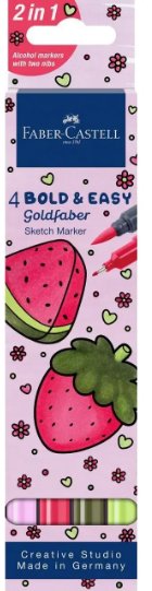 Pisak Goldfaber dwustronny 8 pisaków + akcesoria