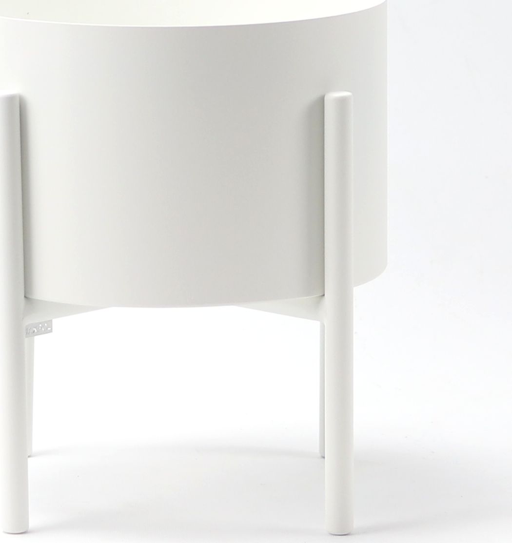 Jakpoldesign Kwietnik Metalowy MOYENE 37cm Biały