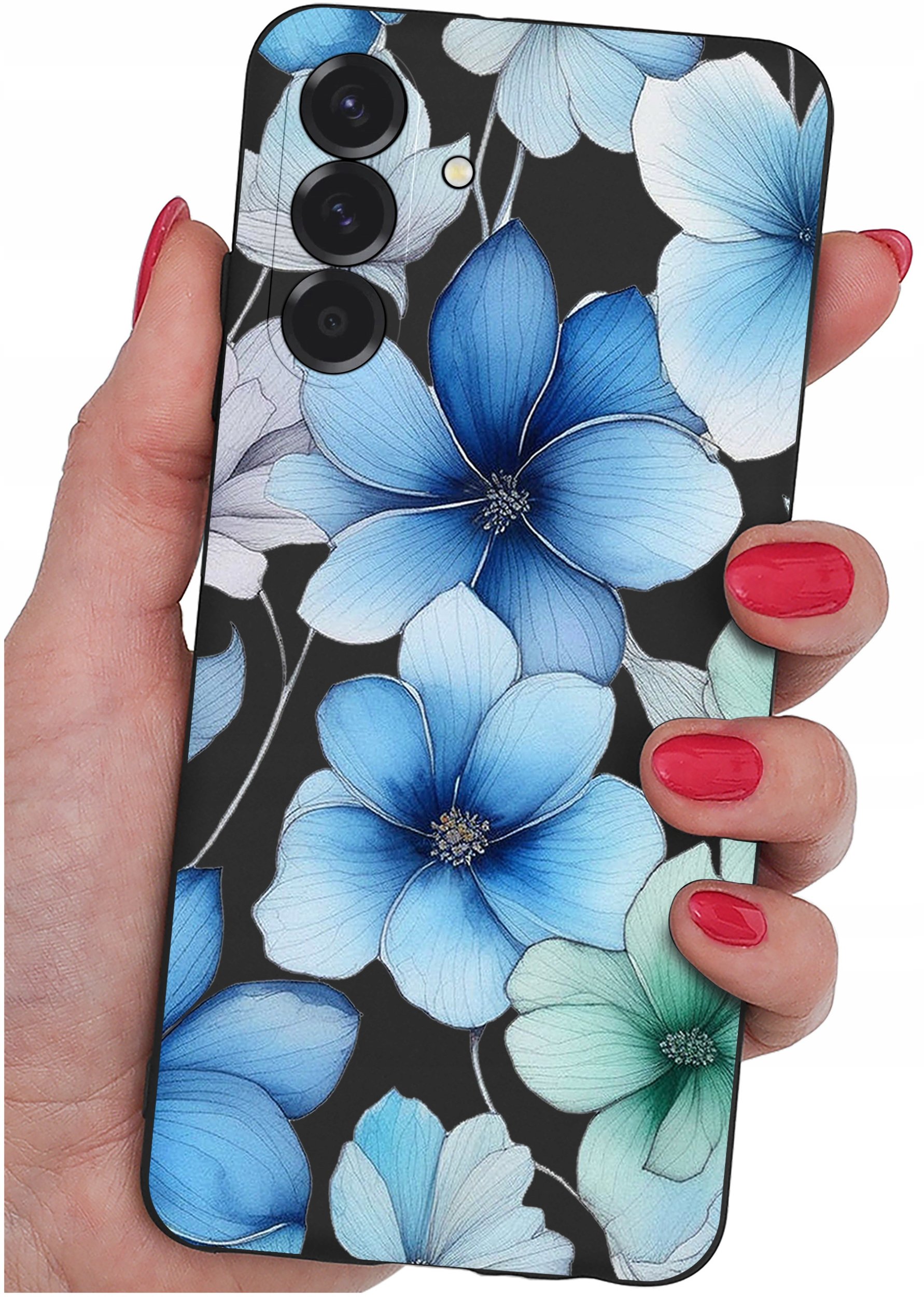 ETUI do Samsung A56 5G | WZORY | SILIKONOWE MATT CASE + SZKŁO 9H