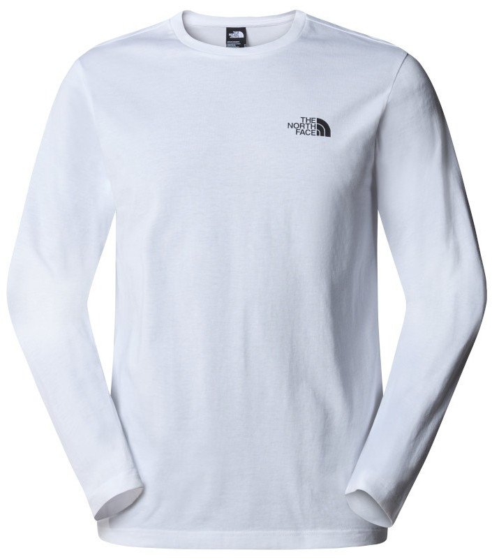 Bluza The North Face M L/S Simple Dome Tee męska : Kolor - Biały, Rozmiar - XS