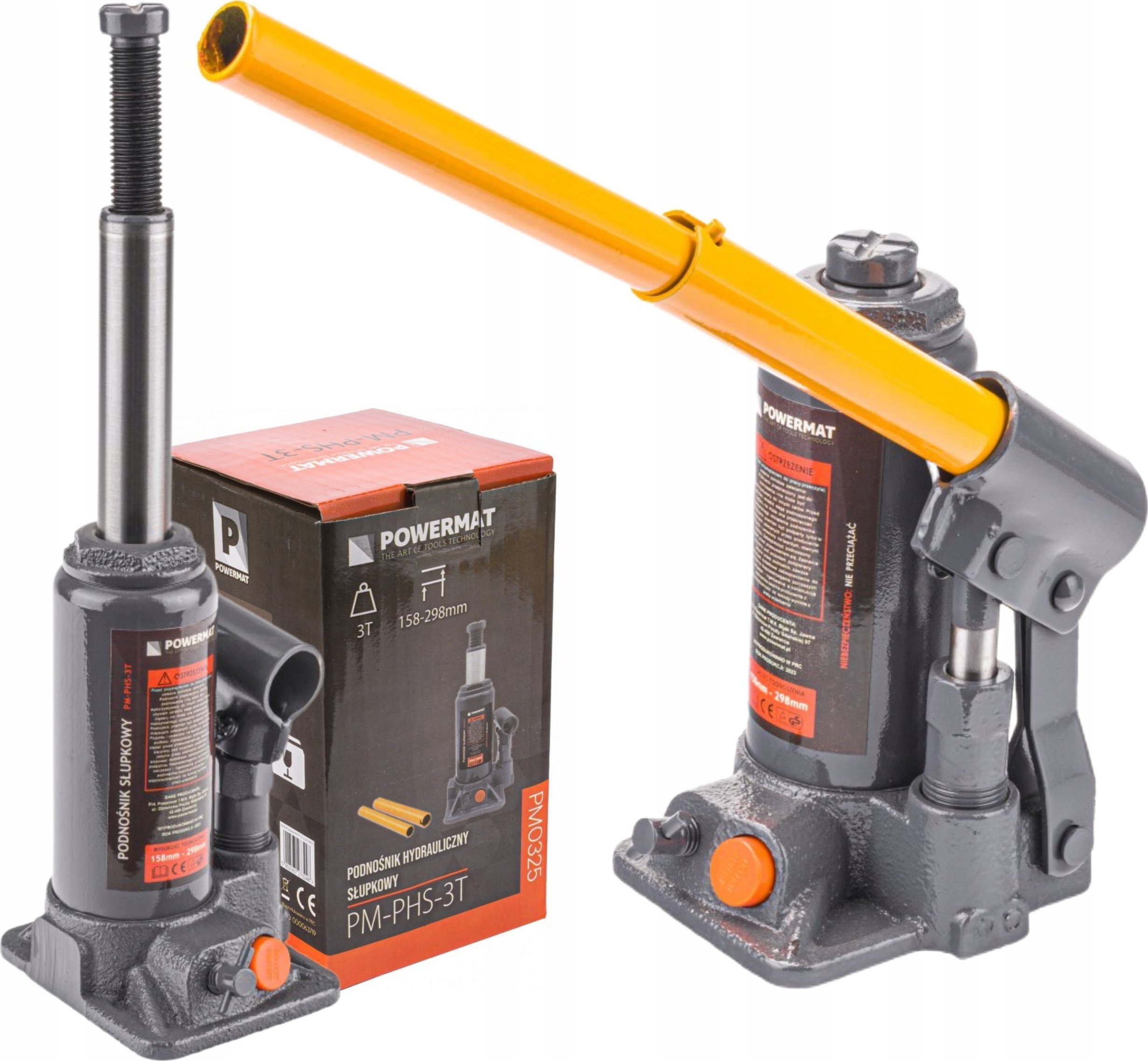 Powermat POWERMAT PODNOŚNIK HYDRAULICZNY SŁUPKOWY LEWAREK 3T 3 TON PM-PHS-3T SŁUPEK