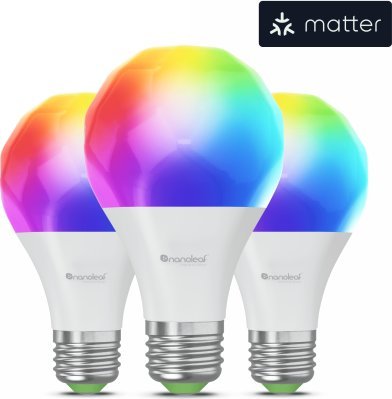 Nanoleaf Nanoleaf Essentials Smart Bulbs - zestaw 3 żarówek żarówek A19-A60-E27 (technologia Matter)