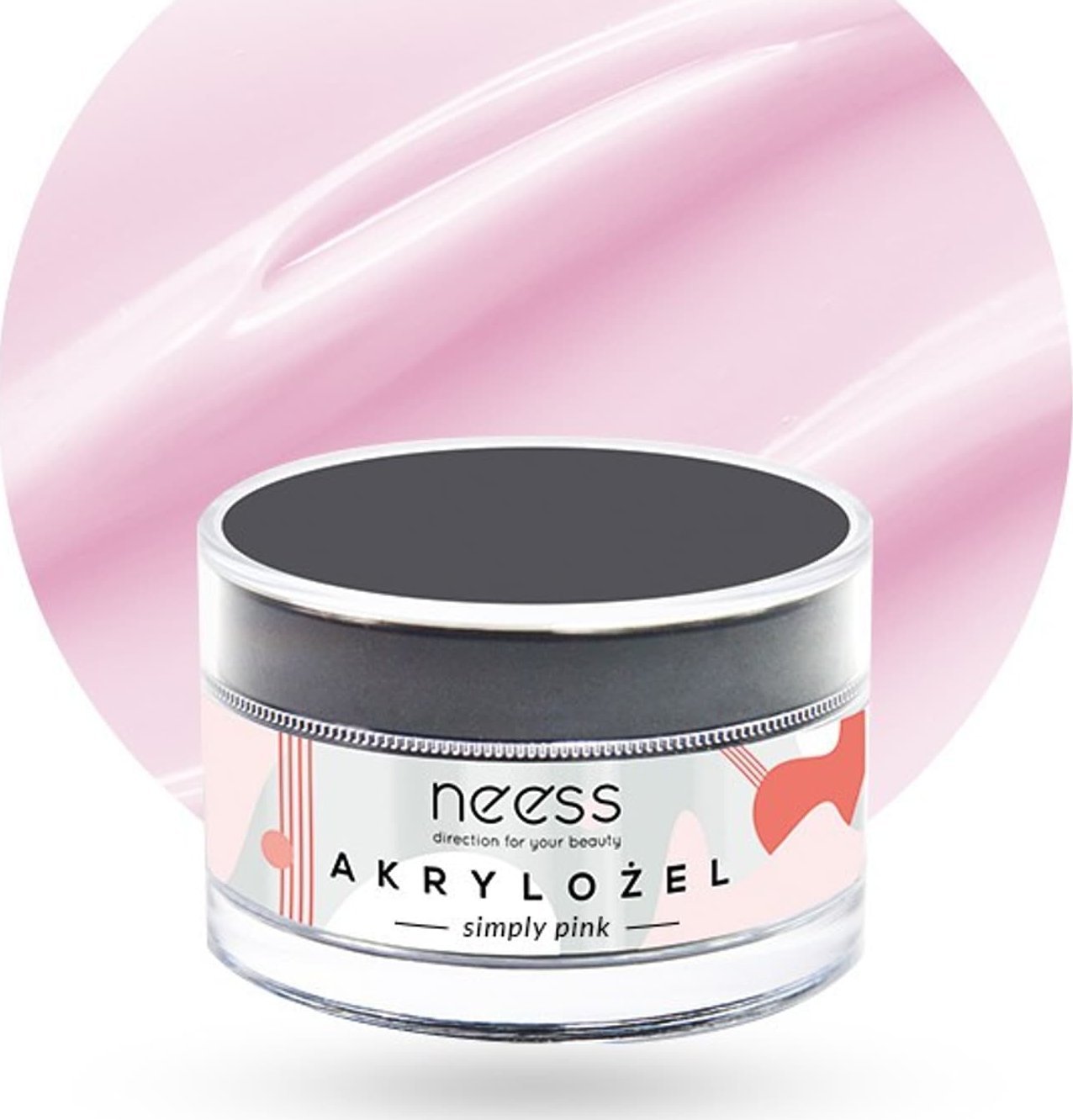 NEESS DONEGAL Akrylożel do paznokci - Simply Pink (7889) 15g