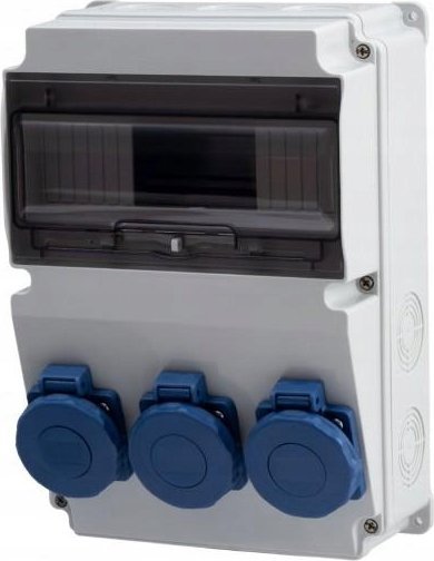 F-Elektro Rozdzielnica LAGO LAGO IP65 10M - gniazda 3x230V