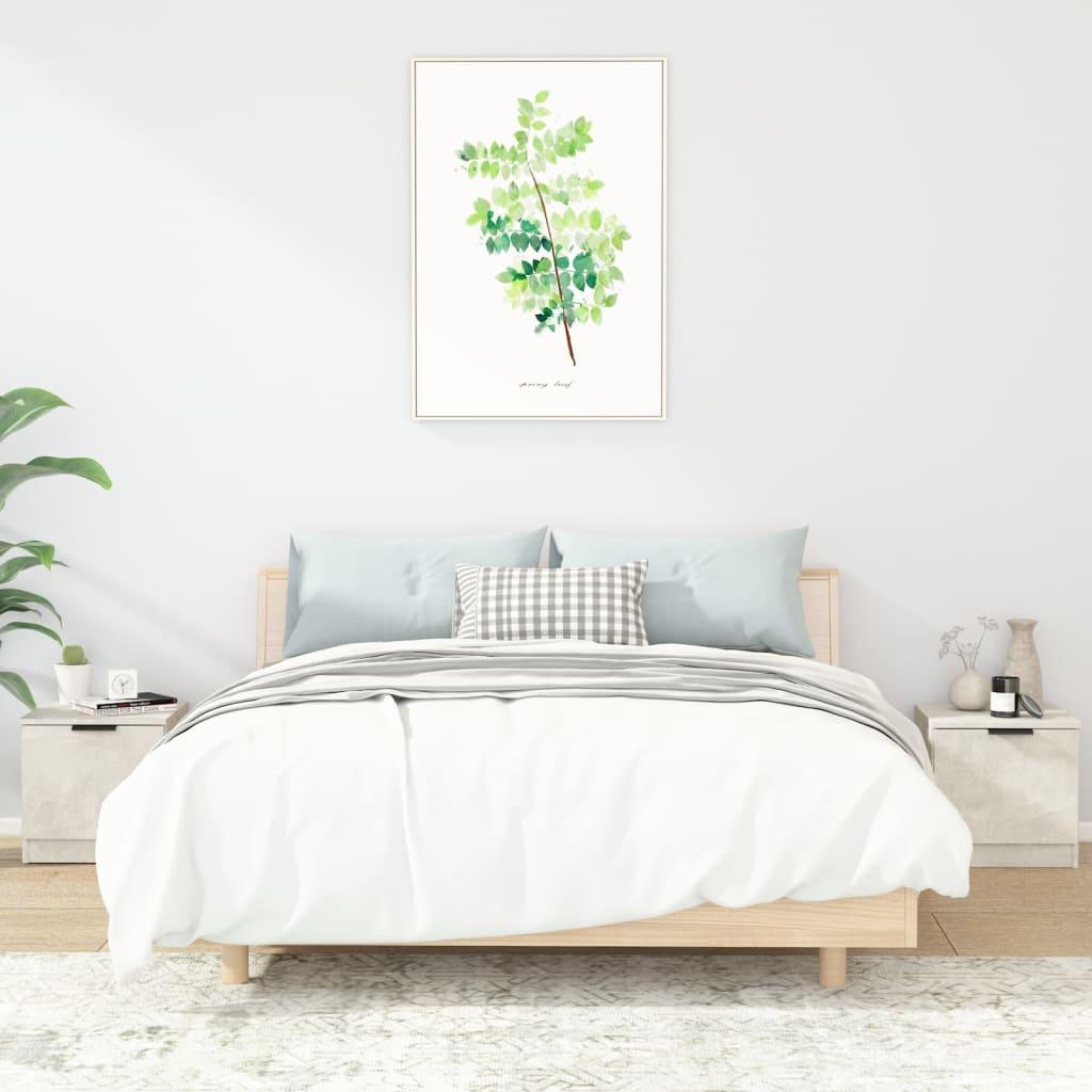 vidaXL vidaXL Szafki nocne, 2 szt., szarość betonu, 40x39x40 cm