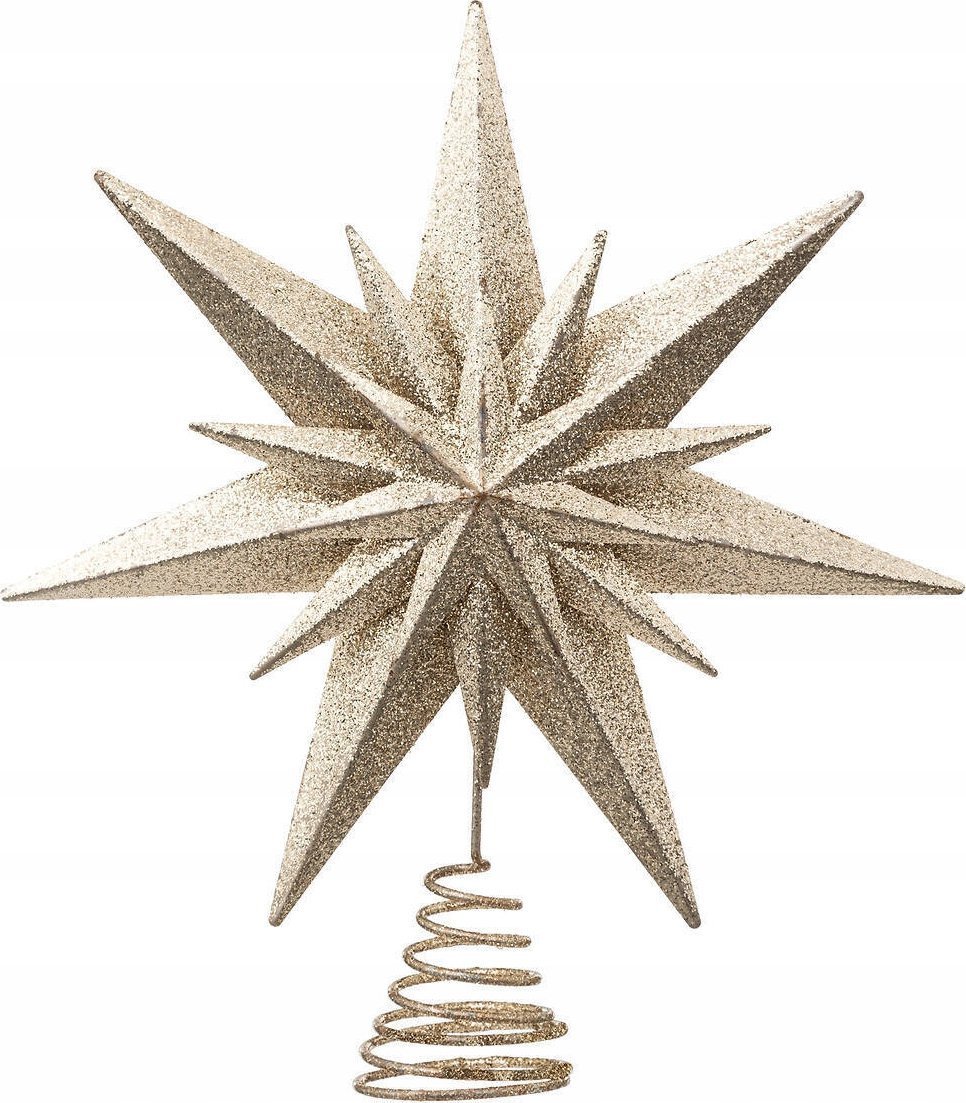 Atmosphera Podwójna gwiazda na czubek choinki, Ø 25 cm