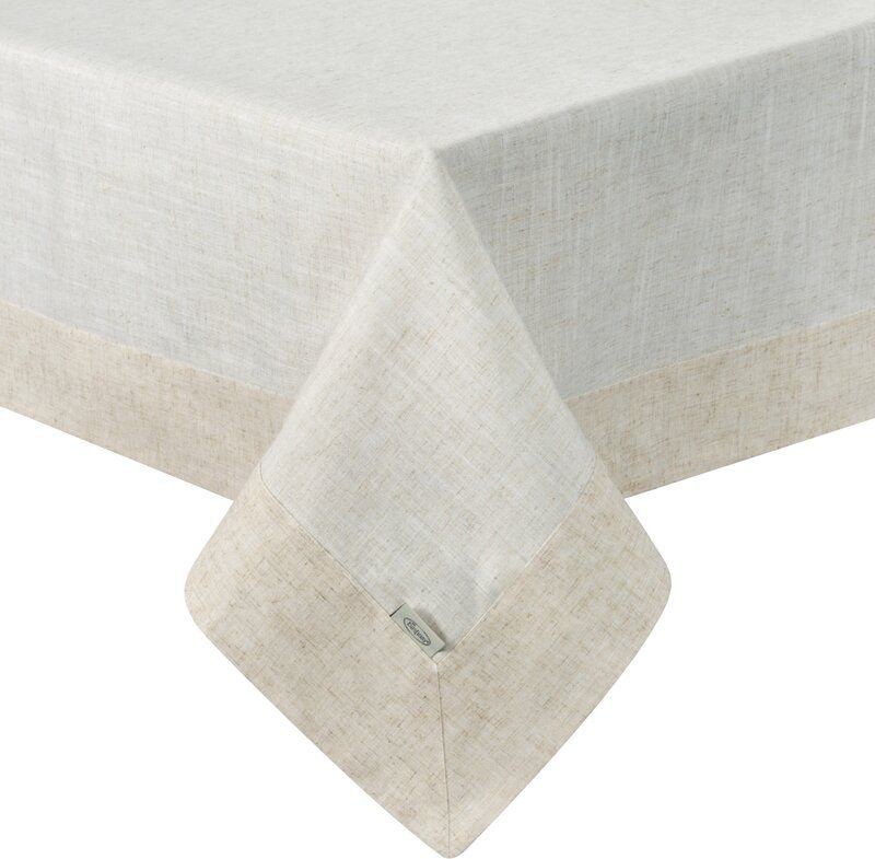 Eurofirany Obrus z kryzą i lamówką IZA 145X240 naturalny