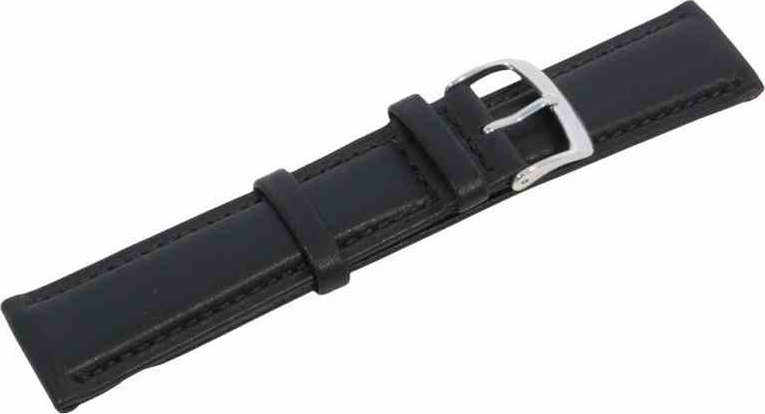 TOGO Pasek skórzany Zeppelin/Iron Annie czarny, 20 mm