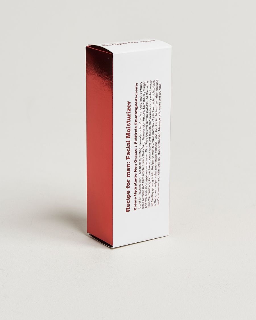 Recipe For Men, Facial Moisturizer, Deep Hydration, Cream, For Face, 75 ml For Men