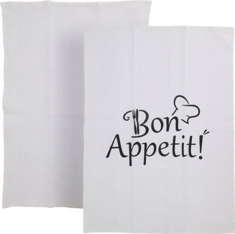 Bawełniane ścierki z nadrukiem, 2 szt., 70 x 45 cm