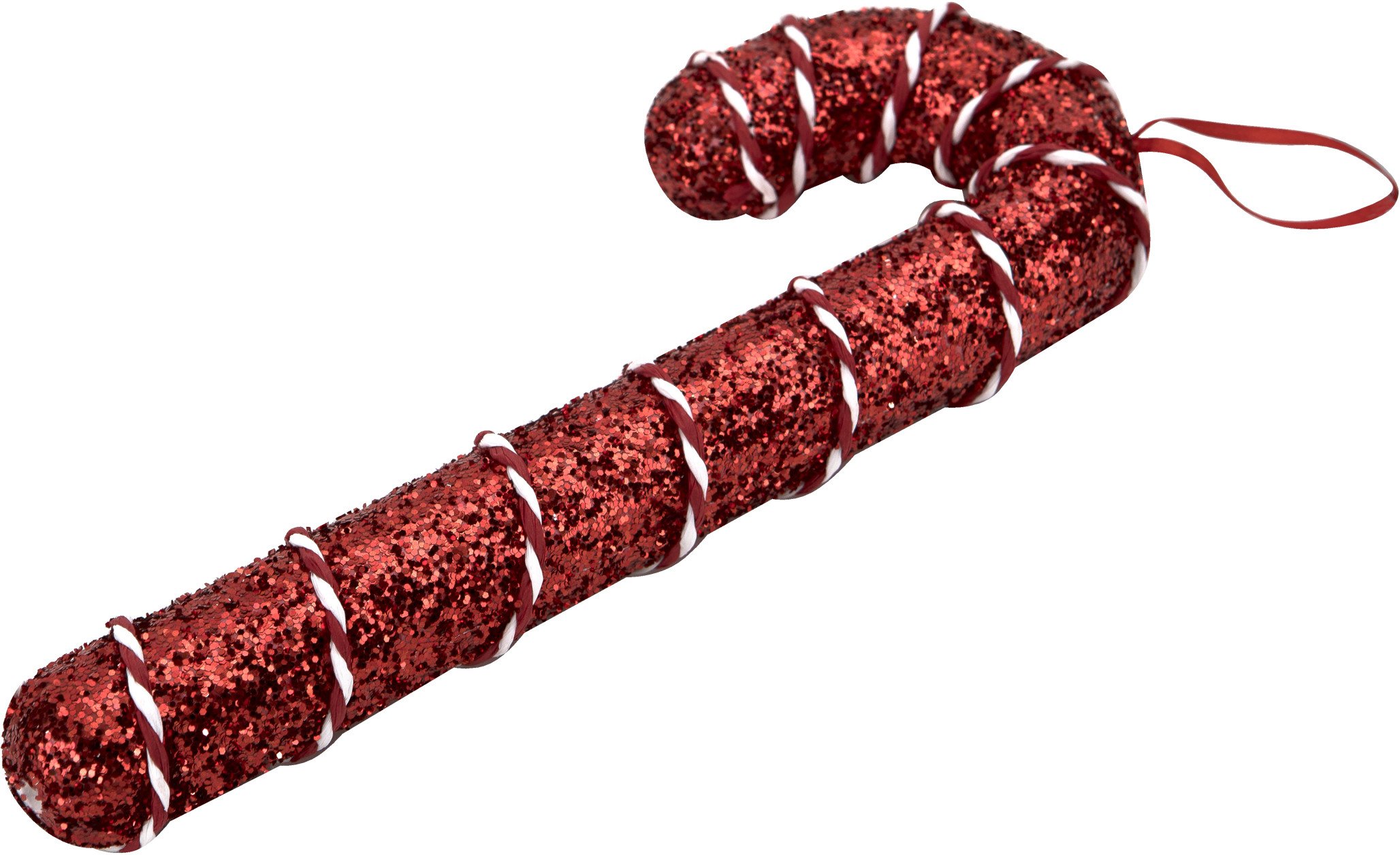 Ozdoba choinkowa Laska 25,5 cm duża czerwono-biała