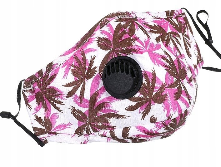 KOMPLET Maska PALMY + 3x FILTR HEPA PM 2.5 WĘGIEL