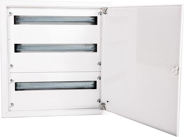 Alfako Rozdzielnica modułowa 3x24 natynkowa IP40 zamek RAL9003 reg ramka z drzwiami (A-RZ50)