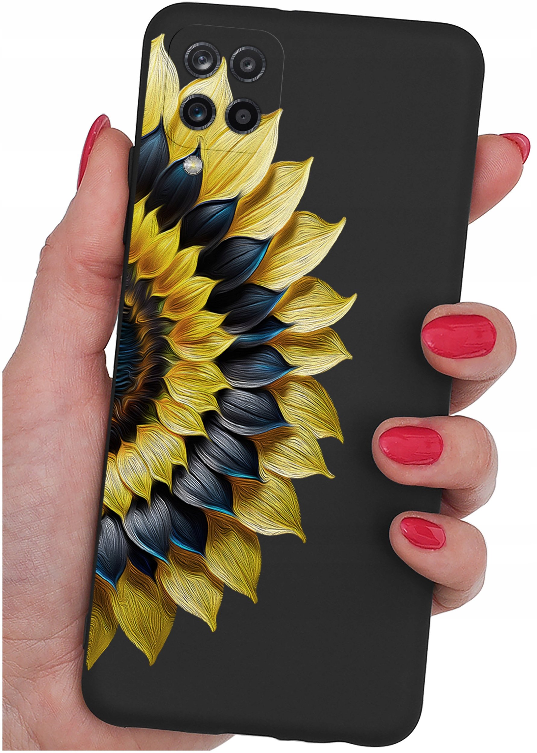 Etui do Samsung Galaxy A12|M12 WZORY |SILIKONOWE MATT CASE + SZKŁO 9H