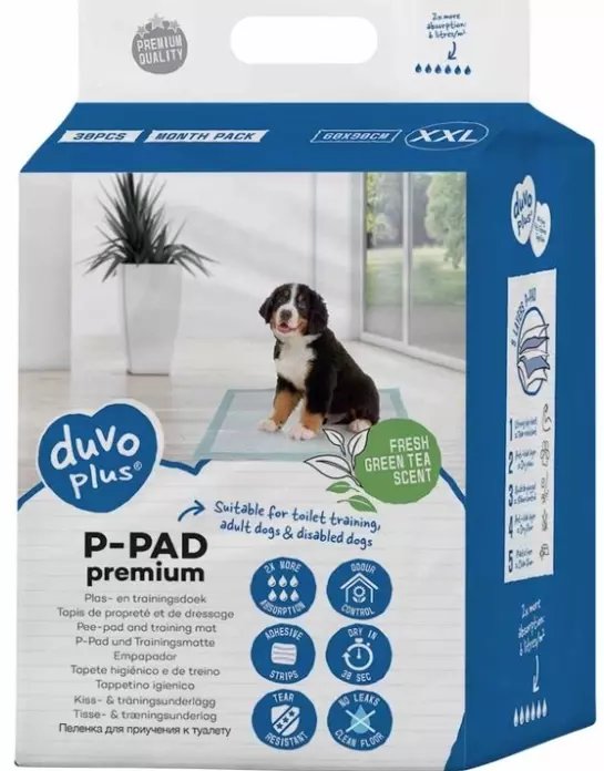 Duvo+ PODKŁADY DLA PSA PREMIUM XXL 30st 60x90cm GREEN TEA 15614 /2/ 4