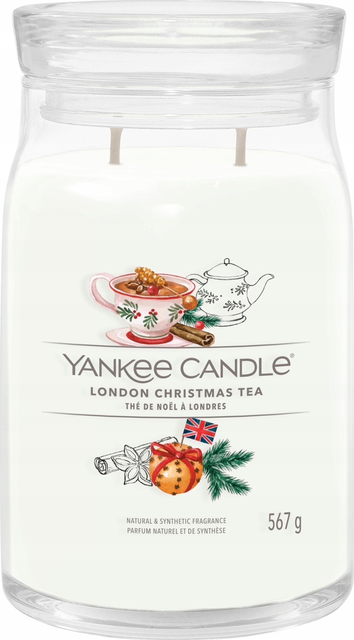 Yankee Candle Yankee Candle Signature London Christmas Tea Świeca Duża 567g