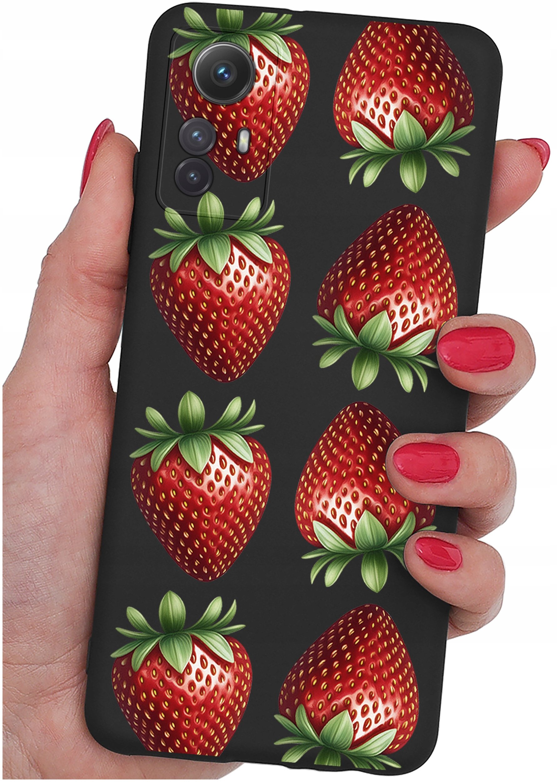 krainaGSM ETUI do Xiaomi Redmi Note 12S | Wzory | SILIKONOWE MATT CASE + SZKŁO 9H