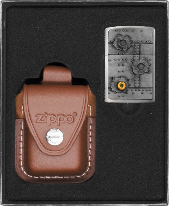 Zestaw ZIPPO Zapalniczka BULLET HOLES 3D Prezentowy No2