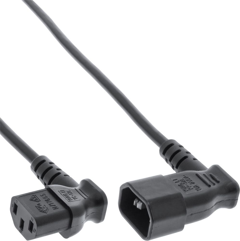 Kabel zasilający InLine C13 - C14 czarny (16605A)
