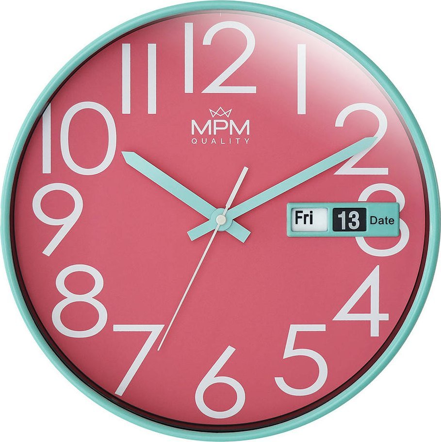 MPM Zegar ścienny z datownikiem MPM E01.4301.4323 30 cm .