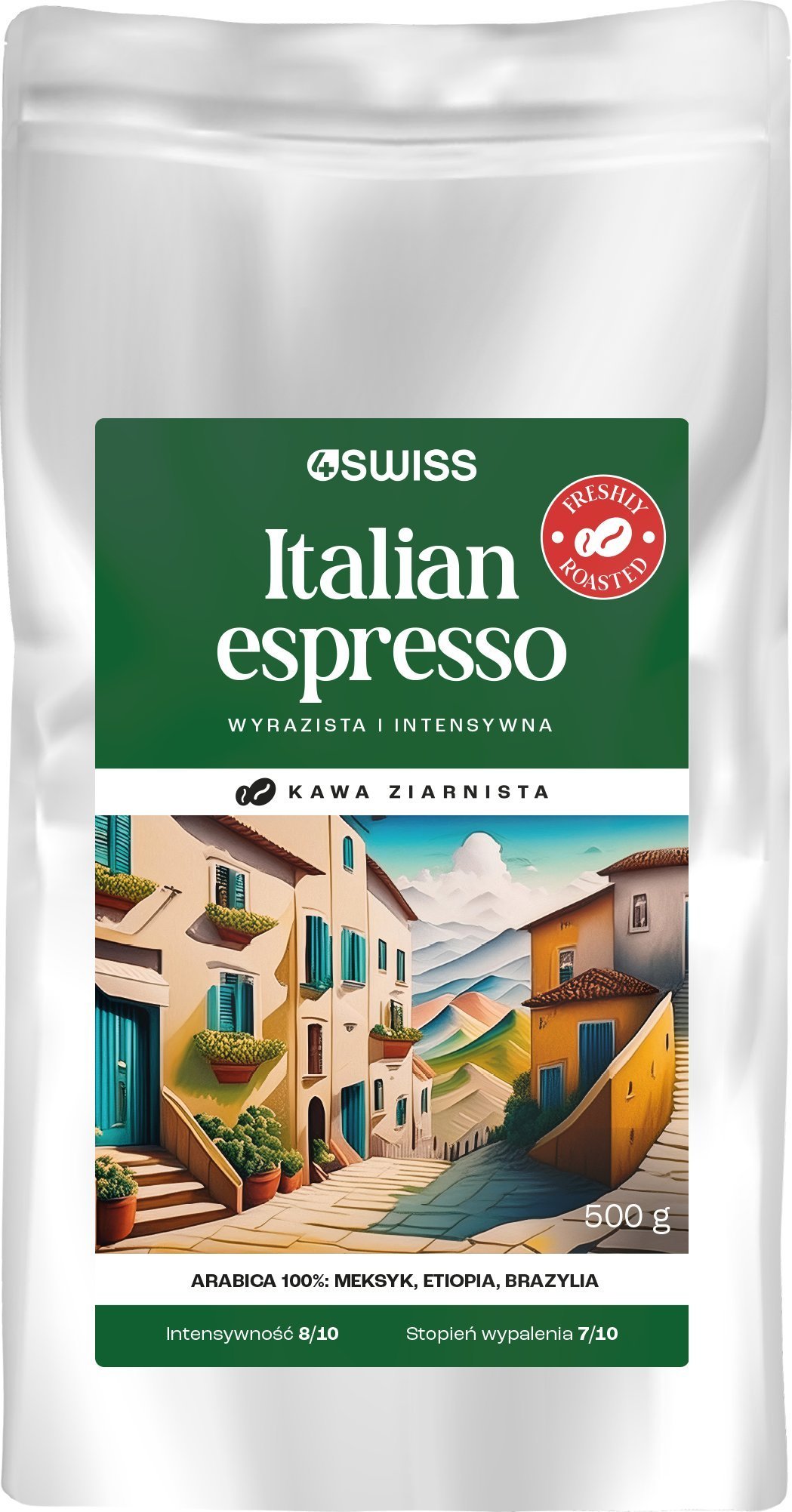 Kawa ziarnista 4Swiss Italian Espresso świeżo palona 500 g