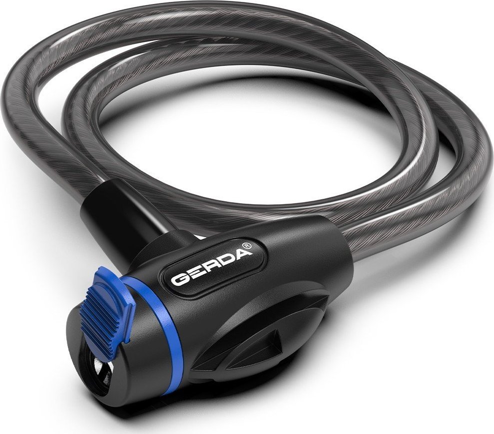 Gerda Zapięcie rowerowe FLEX 650/10T Czarny Uniwersalny