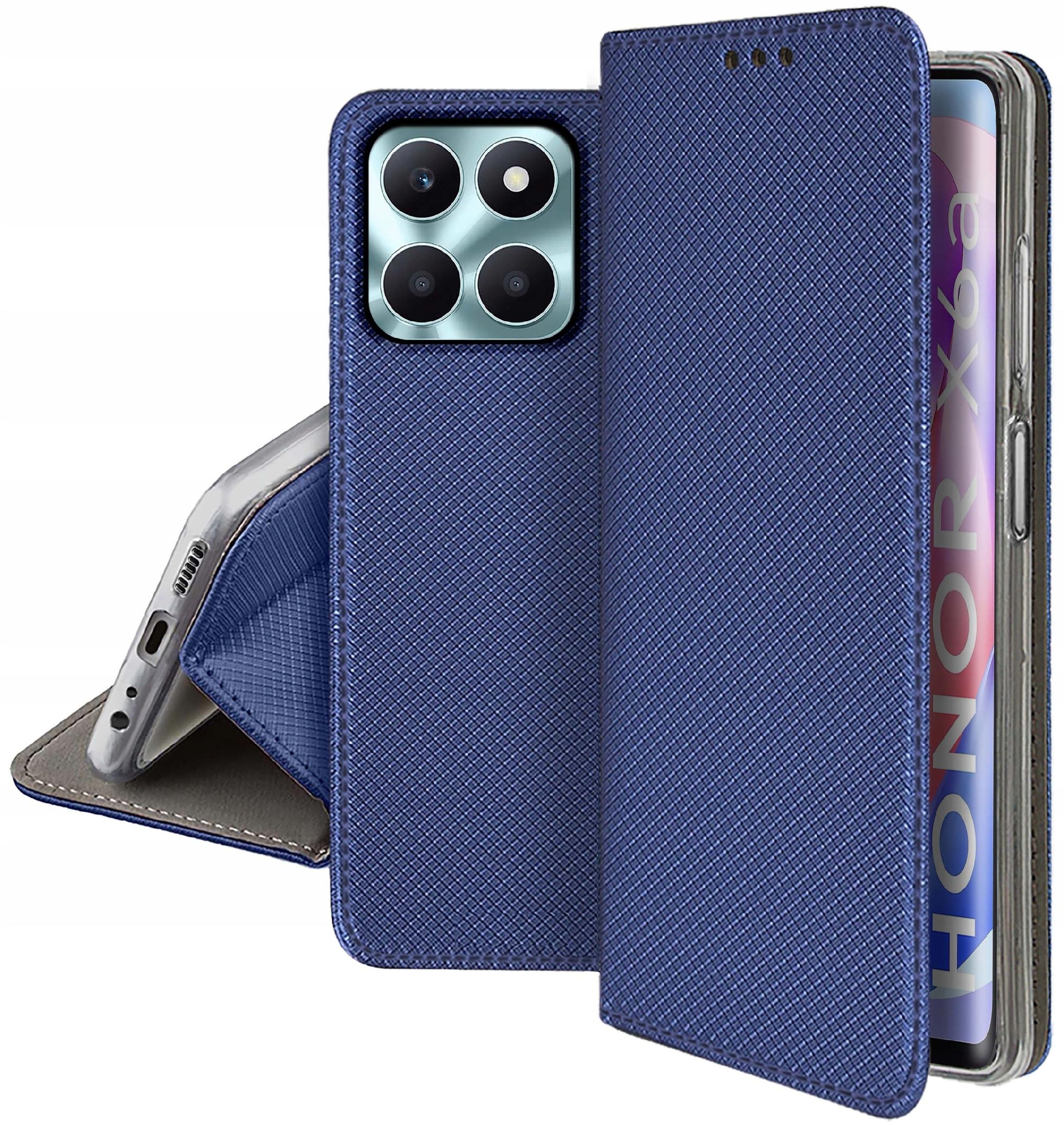 Etui do Honor X6A SMART MAGNET CASE PORTFEL + SZKŁO 9H