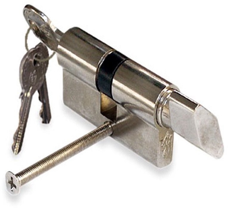 CYLINDER LOCK W KNOB 60MM 30X30 CHROM 5K