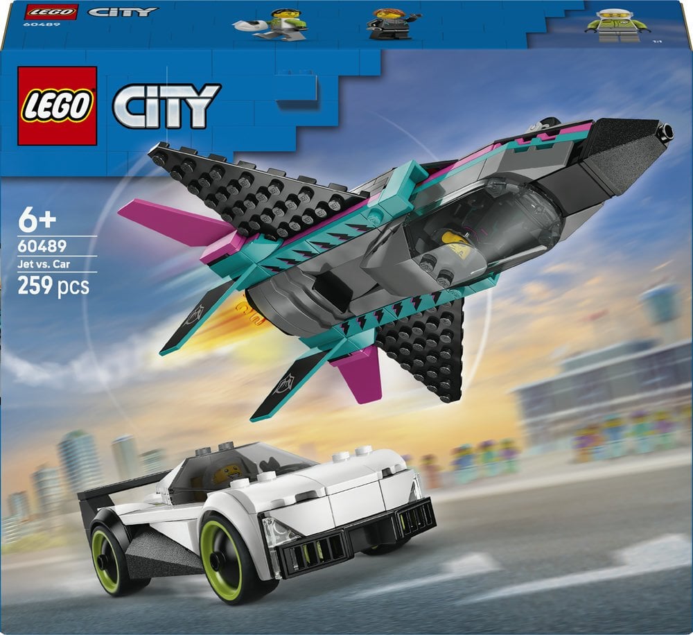 LEGO City Odrzutowiec kontra samochód (60489)