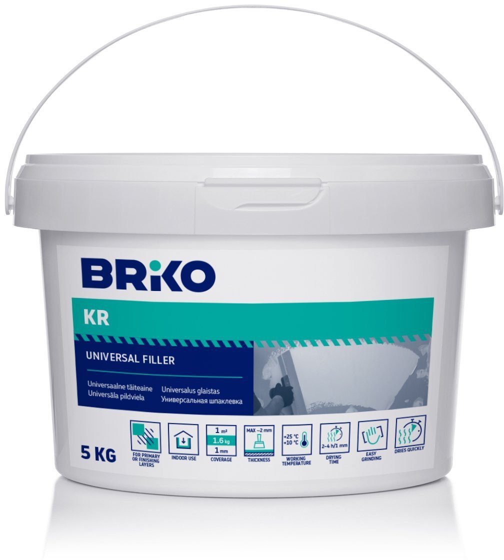 FILLER BRIKO 5 KG WITH CHALK FILLER