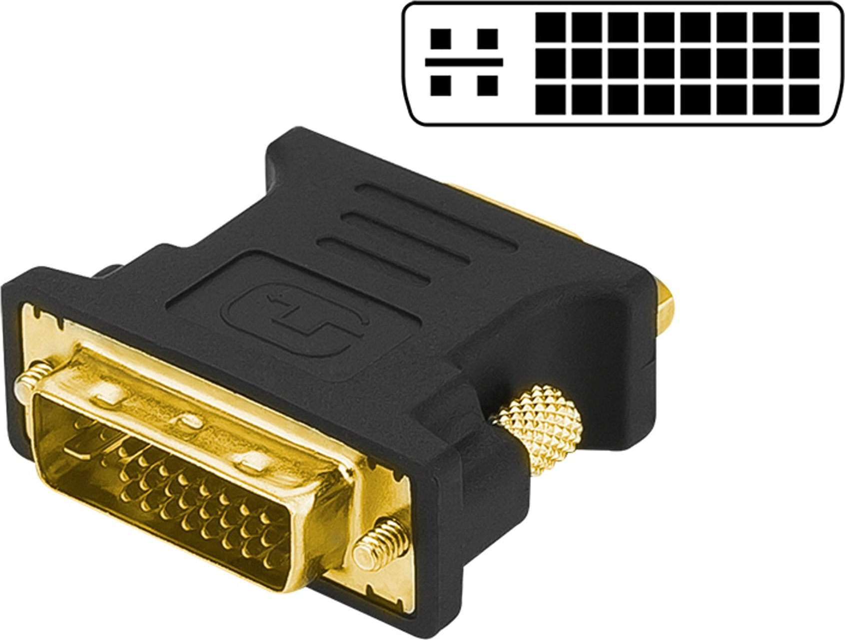 Adapter AV Blow 92-103# Przej.dvi wtyk - vga gniazdo 15pin