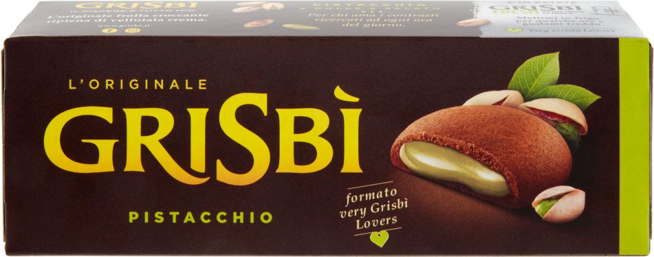Biszkopty z kremem pistacjowym 135g - Grisbi