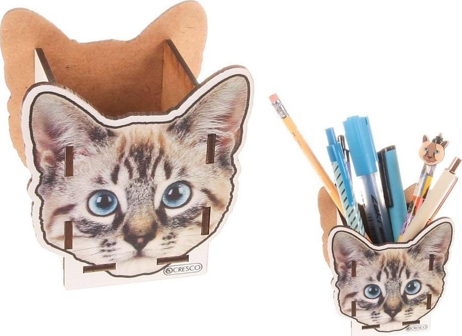 Przybornik organizer na biurko Kot