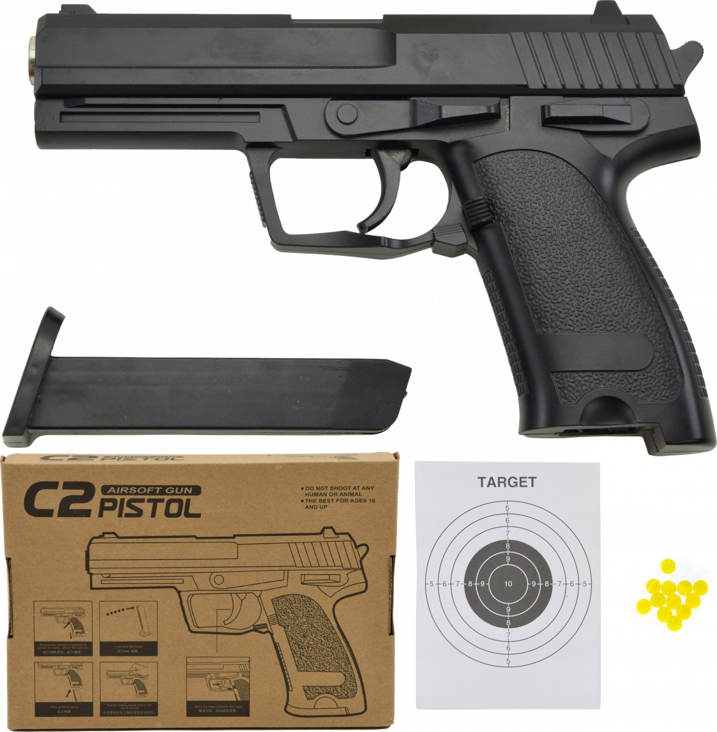 Skleplolki PISTOLET NA KULKI METAL REPLIKA ASG H&K USP