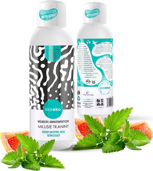 Klareko Płyn do płukania Linia Odświeżająca z różowym grejpfrutem i miętą 500 ml