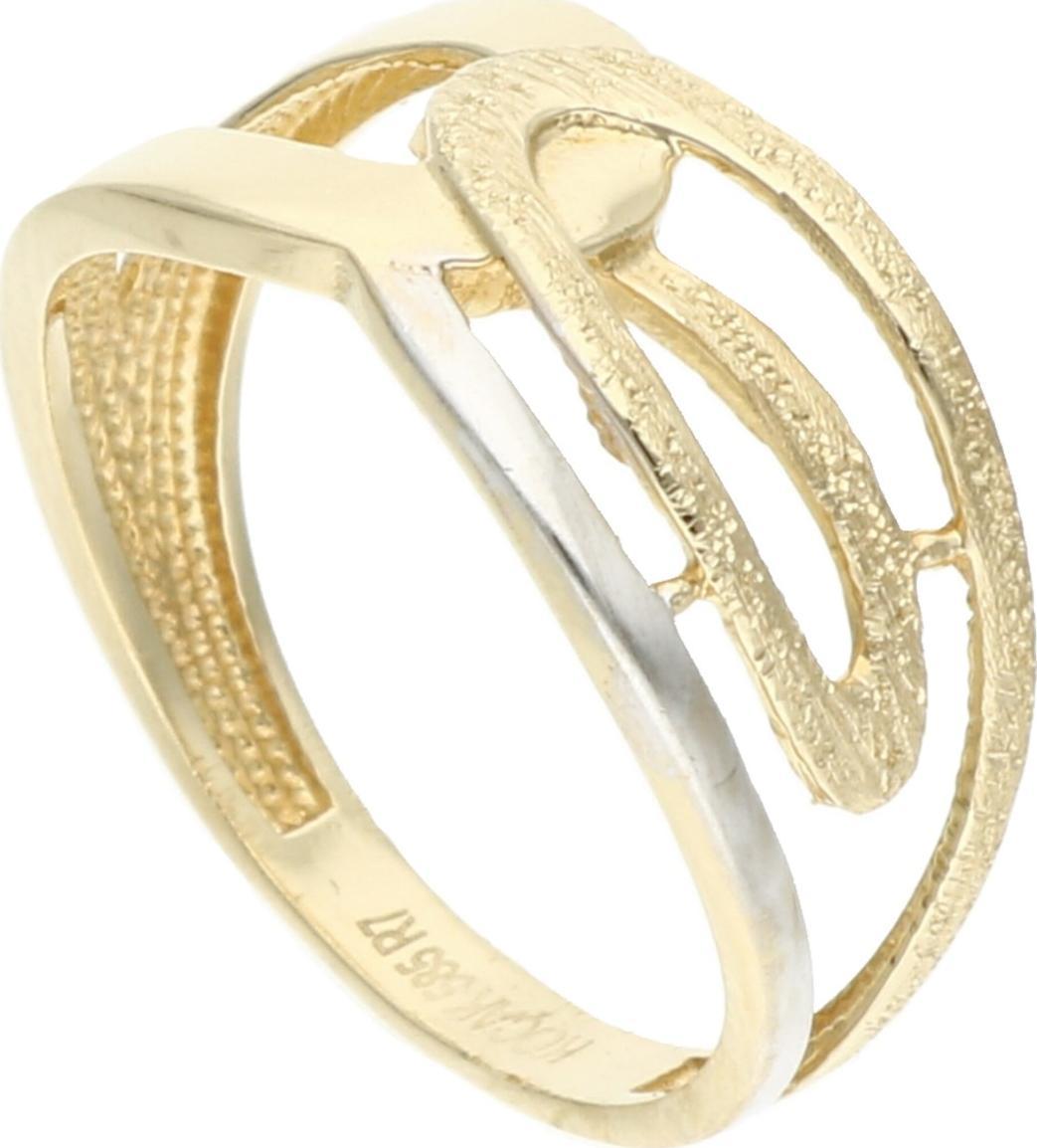 Rosanto Złoty ażurowy pierścionek roz. 14 585 14k