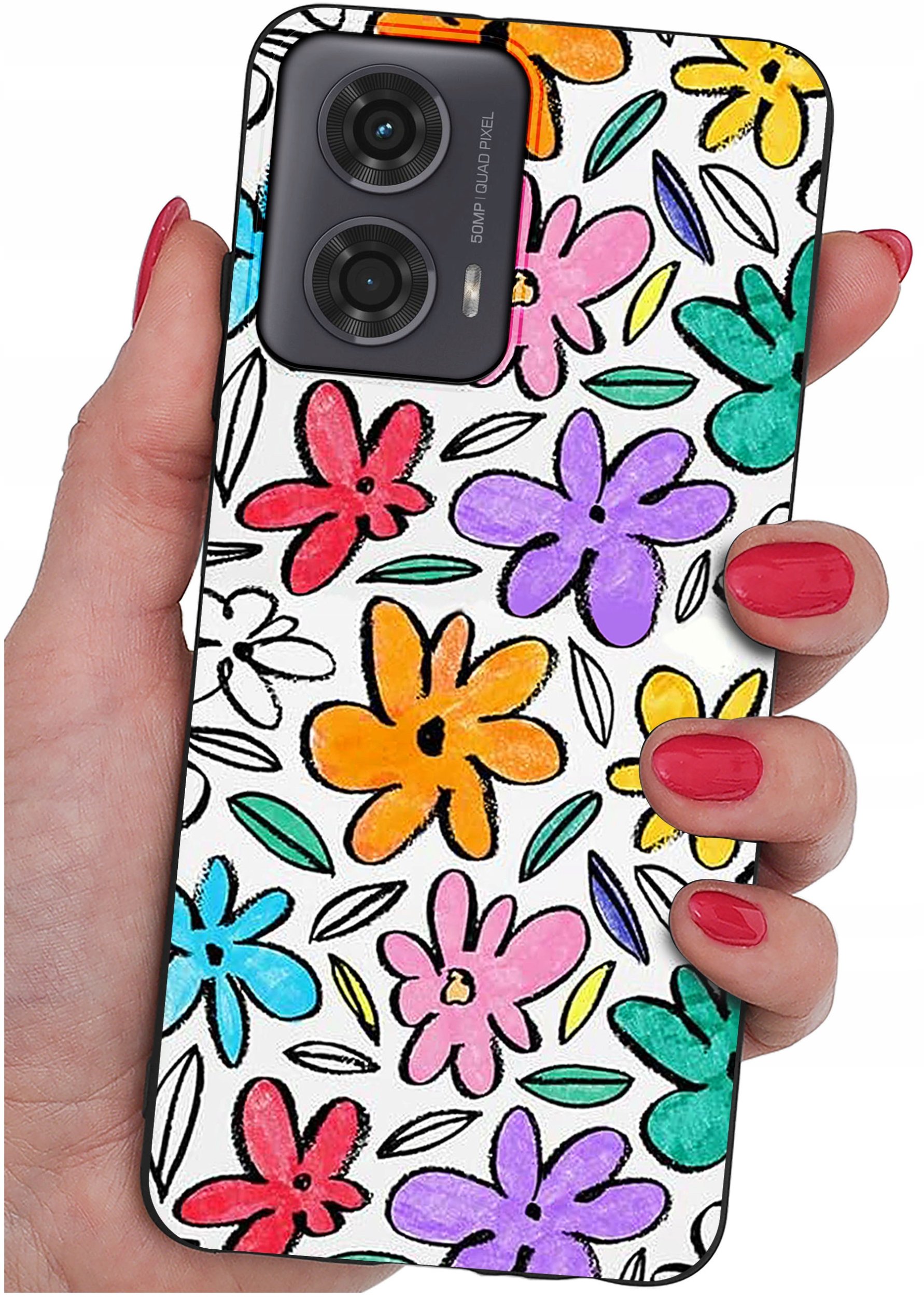 Etui do Motorola Moto G24 |G24 POWER |G04 |E14 WZORY |SILIKONOWE MATT SZKŁO