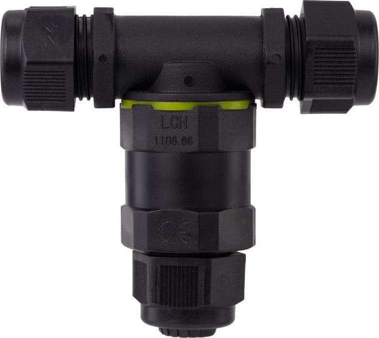 Elcan Mufa kablowa rozgałęźna skręcana typu T 3x2,5 krótka IP68 MKT-3B-K