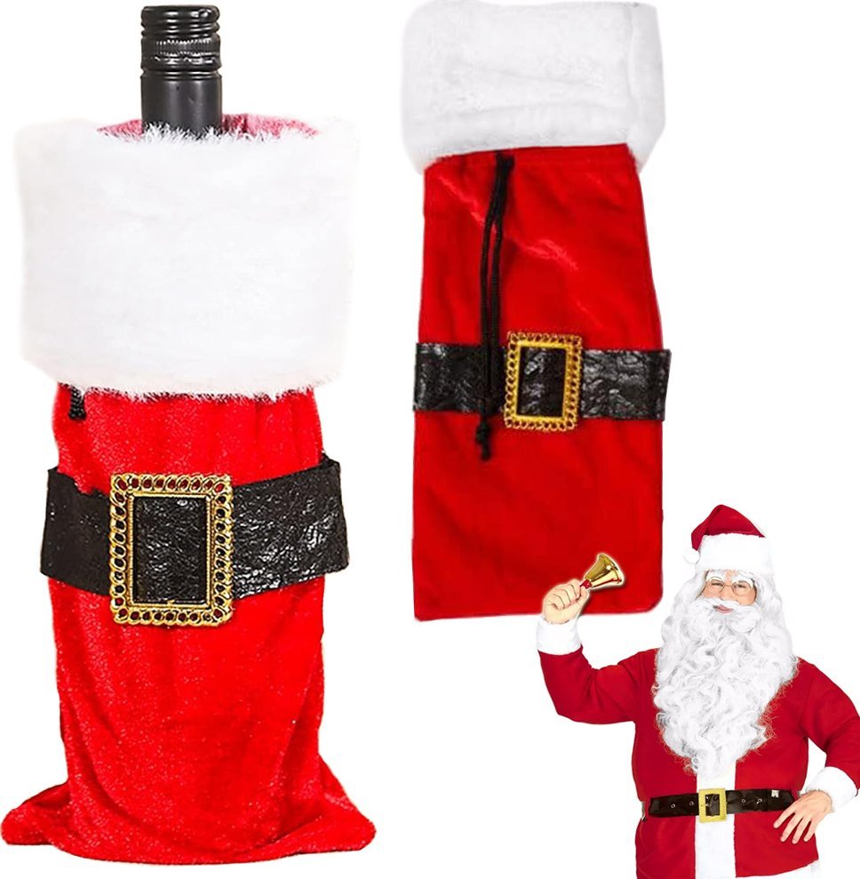 xxxxxxxxxxxxxxxx Verk Group (Verk) Pokrowiec świąteczny ubranko na butelkę mikołaj boże narodzenie dekoracja Pokrowiec świąteczny ubranko na butelkę m