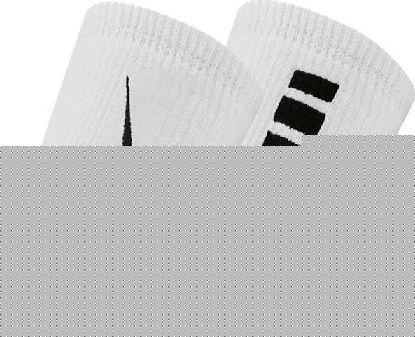 Nike Frotki na nadgarstek Nike Elite Doublewide Wristbans 2 szt. biało-czarne N1006700101OS